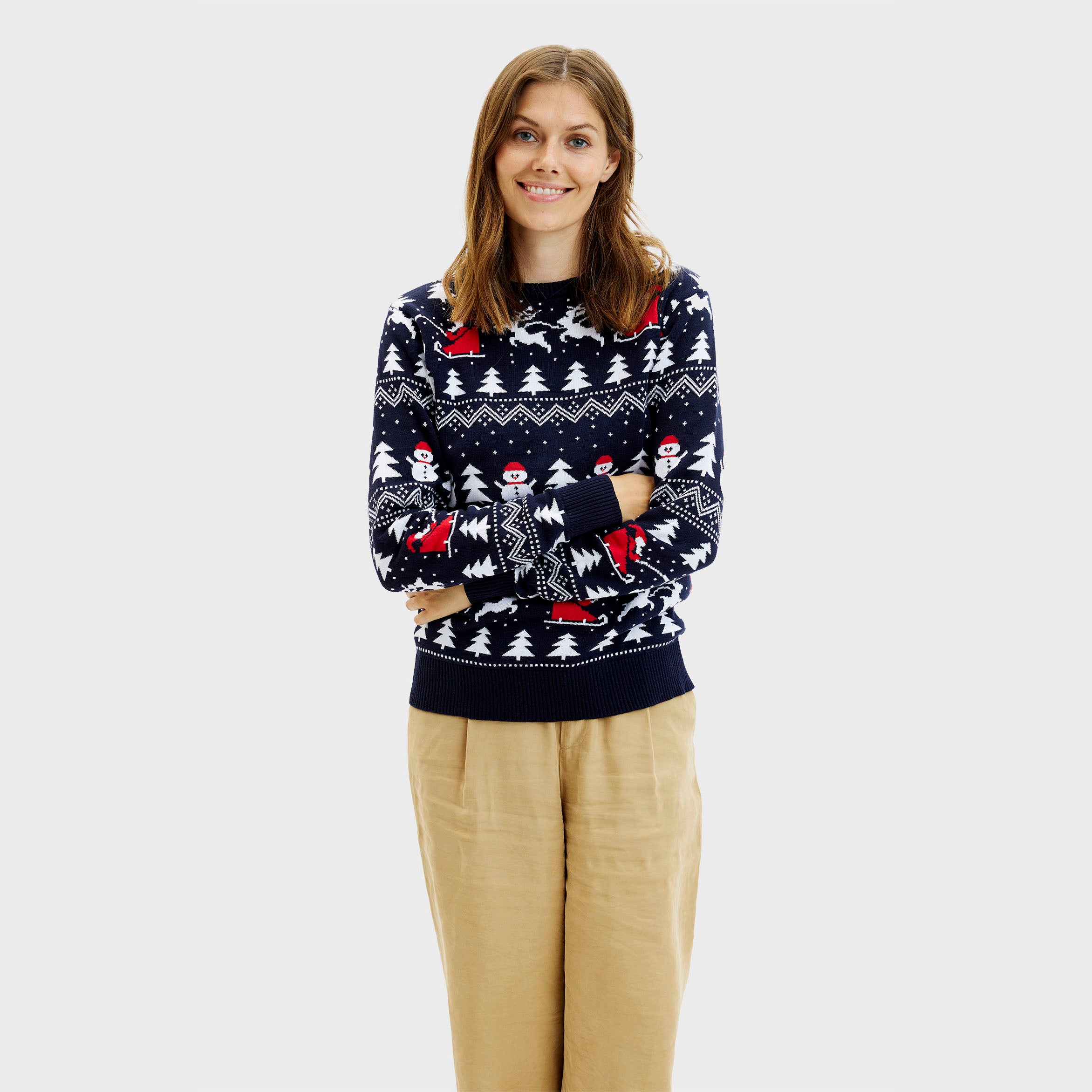 Der Stilvolle Weihnachtspullover - Damen.